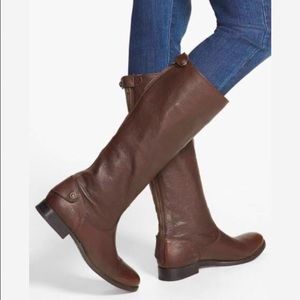 Frye Melissa Button Back Zip Boots